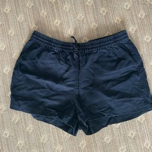 JCREW Seaside Navy Linen Shorts